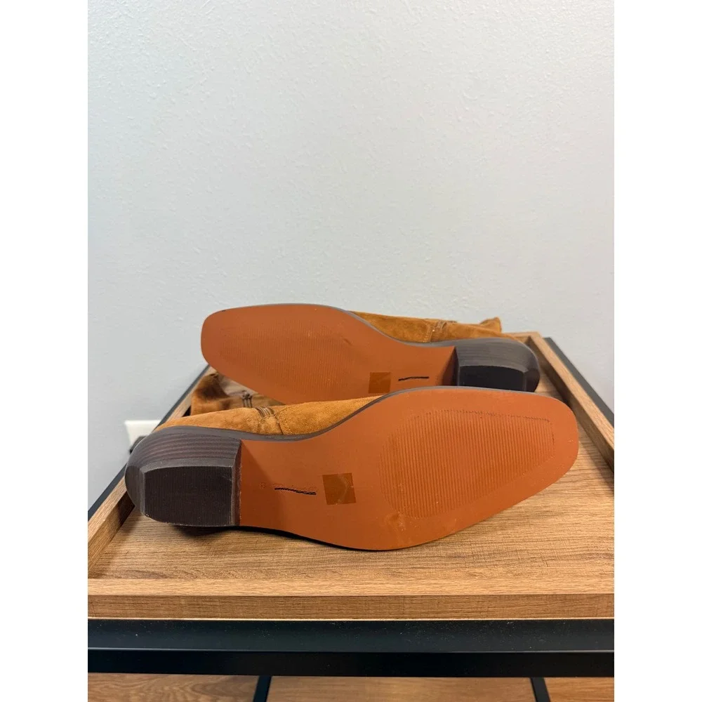 Madewell The Idris Ankle Boot Leather Russet Size‎ 12